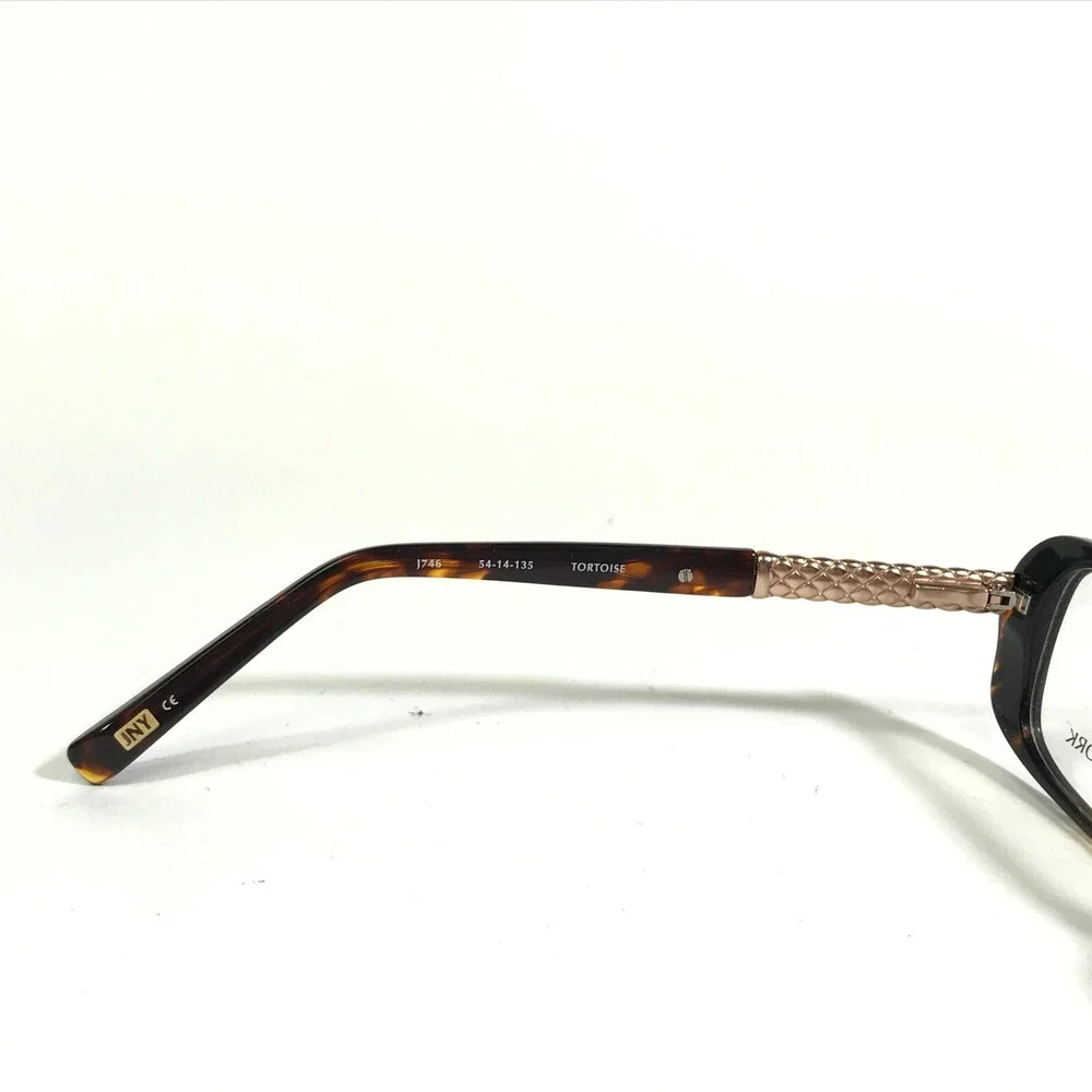 Jones New York Eyeglasses Frames J746 TORTOISE Gold Square Full Rim 54-14-135